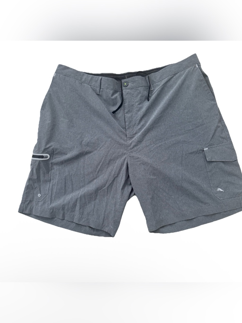 Tommy Bahama IslandZone Grey Hybrid Cargo Shorts Performance Trunks Men 2XLB Big